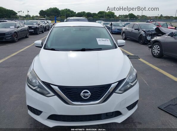 3N1AB7AP5KY221821 2019 NISSAN SENTRA White Vista del cuadro de instrumentos