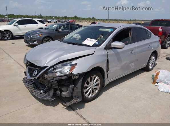 3N1AB7AP5KY221852 2019 NISSAN SENTRA Silver Передня ліва чверть
