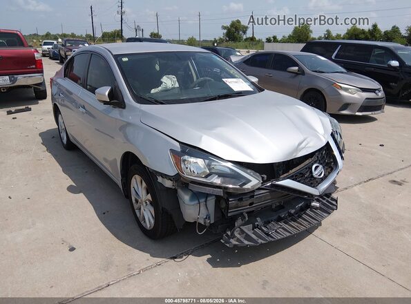 3N1AB7AP5KY221852 2019 NISSAN SENTRA Silver Вид спереду