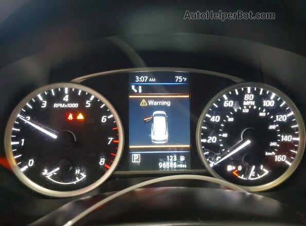 3N1AB7AP5KY242071 2019 NISSAN SENTRA Gray ხელსაწყოთა პანელის ხედი