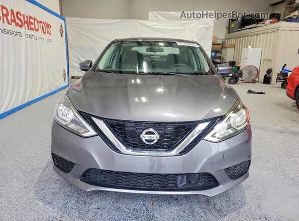 3N1AB7AP5KY242071 2019 NISSAN SENTRA Gray წინა ხედი