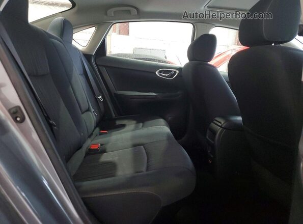 3N1AB7AP5KY242071 2019 NISSAN SENTRA Gray უკანა სავარძლების ხედი