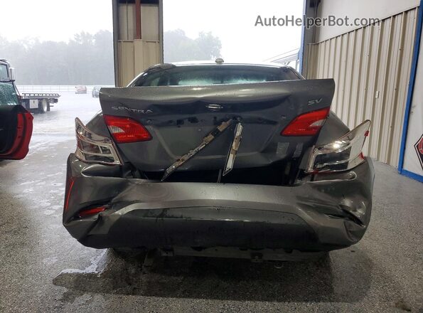 3N1AB7AP5KY242071 2019 NISSAN SENTRA Gray უკანა ხედი