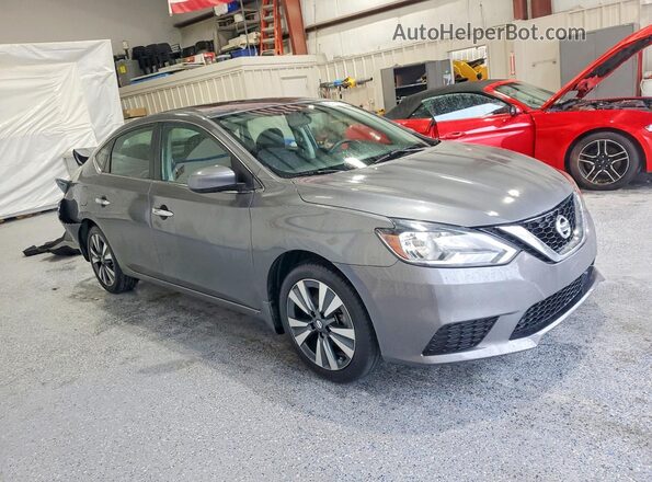 3N1AB7AP5KY242071 2019 NISSAN SENTRA Gray წინა მარჯვენა