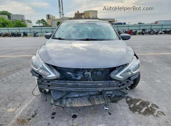 3N1AB7AP5KY249716 2019 NISSAN SENTRA Gray წინა ხედი
