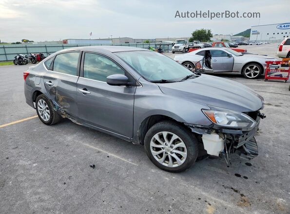 3N1AB7AP5KY249716 2019 NISSAN SENTRA Gray წინა მარჯვენა