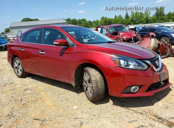 3N1AB7AP5KY251093 2019 NISSAN SENTRA Red Front right
