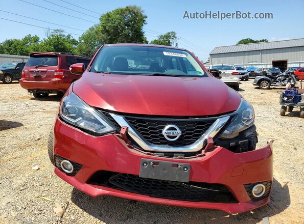 3N1AB7AP5KY251093 2019 NISSAN SENTRA Red Front view