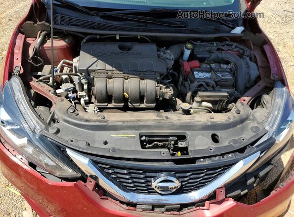 3N1AB7AP5KY251093 2019 NISSAN SENTRA Red Rear interior view