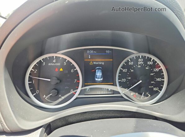 3N1AB7AP5KY258139 2019 NISSAN SENTRA White Vista del cuadro de instrumentos