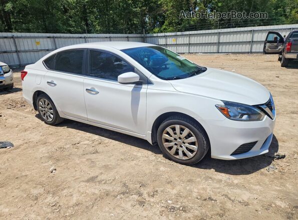 3N1AB7AP5KY258139 2019 NISSAN SENTRA White Delantero derecho