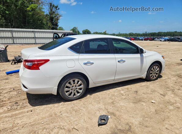 3N1AB7AP5KY258139 2019 NISSAN SENTRA White Trasero derecho