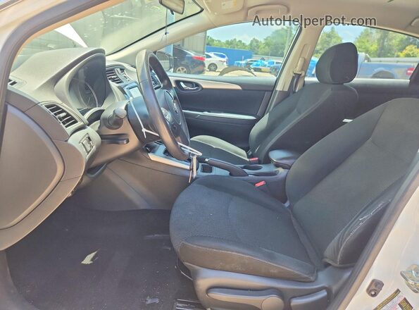 3N1AB7AP5KY258139 2019 NISSAN SENTRA White Vista interior delantera