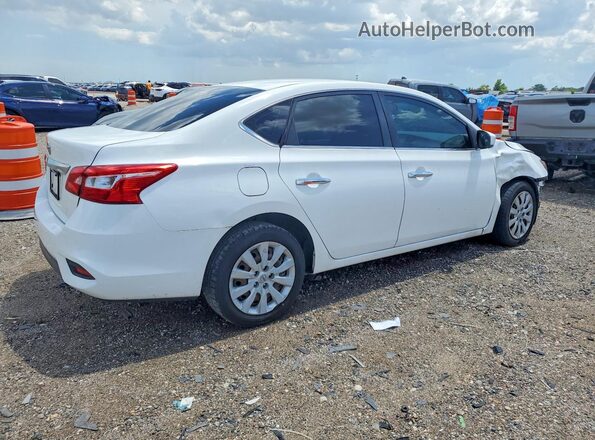 3N1AB7AP5KY267522 2019 NISSAN SENTRA White Tył prawy