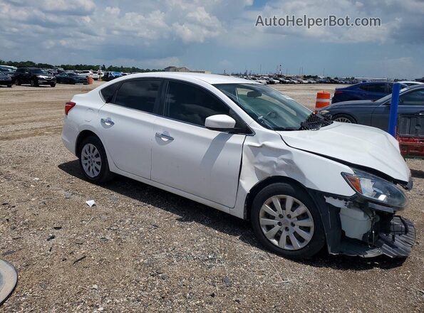 3N1AB7AP5KY267522 2019 NISSAN SENTRA White Przód prawy