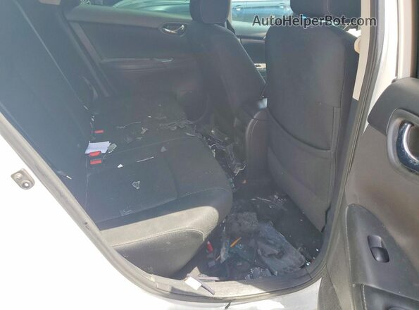 3N1AB7AP5KY267522 2019 NISSAN SENTRA White Widok tylnych siedzeń