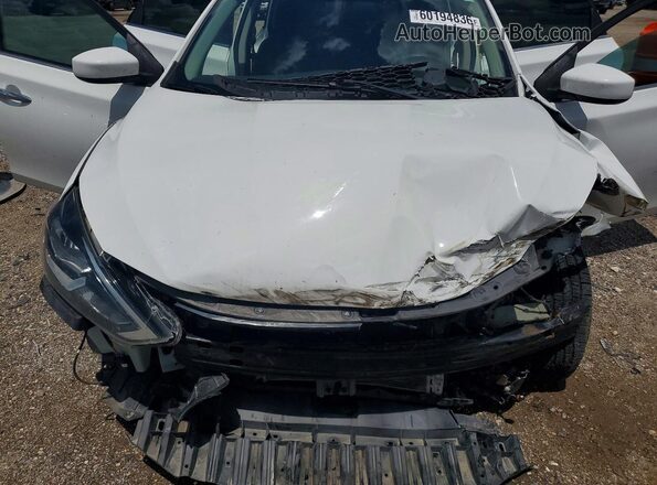 3N1AB7AP5KY267522 2019 NISSAN SENTRA White Widok wnętrza z tyłu