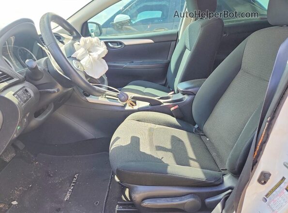 3N1AB7AP5KY267522 2019 NISSAN SENTRA White Widok wnętrza z przodu