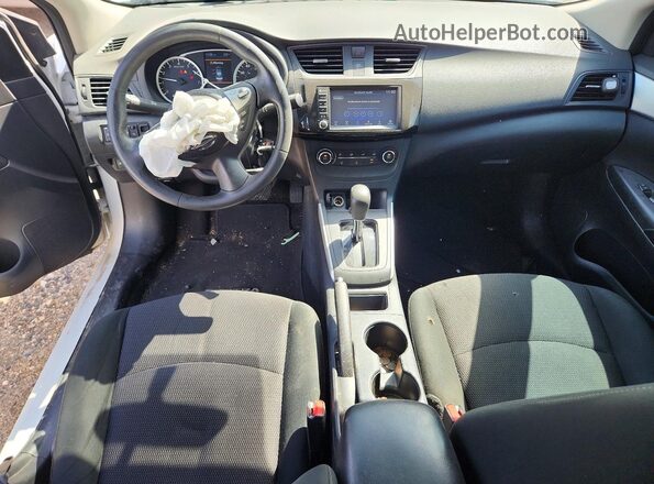 3N1AB7AP5KY267522 2019 NISSAN SENTRA White Widok deski rozdzielczej