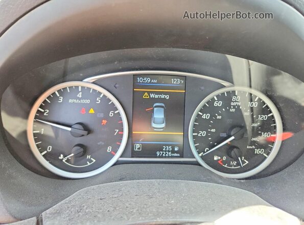 3N1AB7AP5KY267522 2019 NISSAN SENTRA White Widok zestawu wskaźników