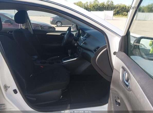 3N1AB7AP5KY268556 2019 NISSAN SENTRA White წინა სალონის ხედი