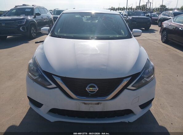3N1AB7AP5KY268556 2019 NISSAN SENTRA White ხელსაწყოთა პანელის ხედი