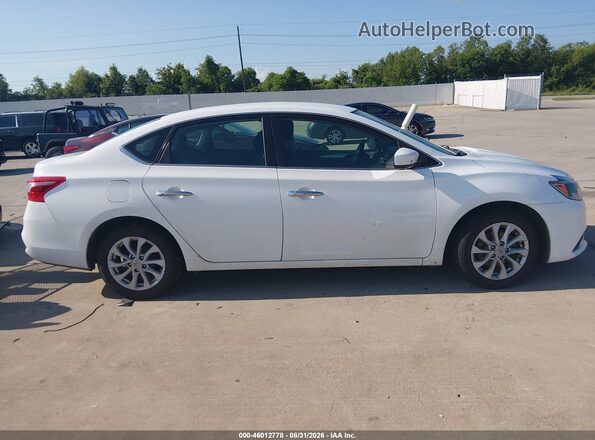 3N1AB7AP5KY268556 2019 NISSAN SENTRA White უკანა სალონის ხედი