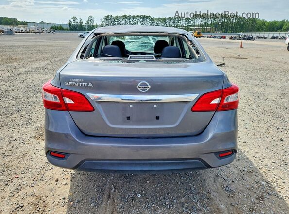 3N1AB7AP5KY289293 2019 NISSAN SENTRA Gray Вид ззаду