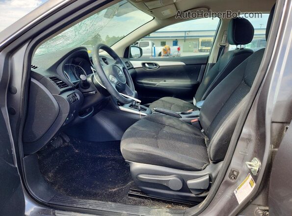 3N1AB7AP5KY289293 2019 NISSAN SENTRA Gray Вид салону спереду