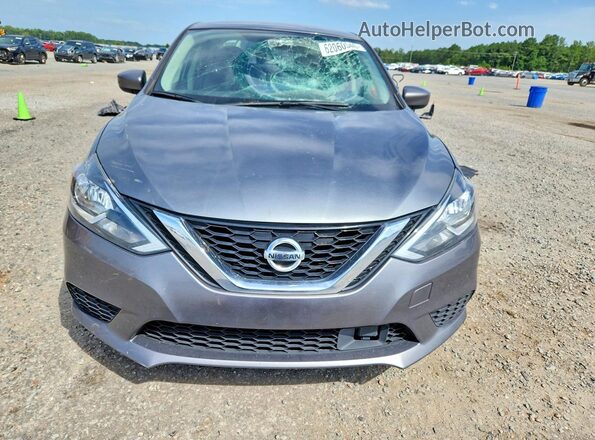 3N1AB7AP5KY289293 2019 NISSAN SENTRA Gray Вид спереду