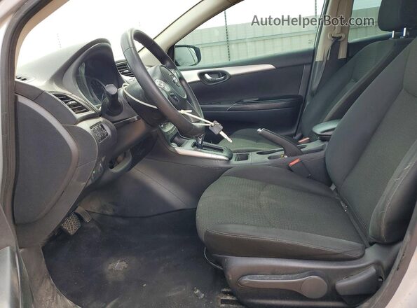 3N1AB7AP5KY297538 2019 NISSAN SENTRA Silver წინა სალონის ხედი
