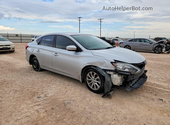 3N1AB7AP5KY297538 2019 NISSAN SENTRA Silver წინა მარჯვენა