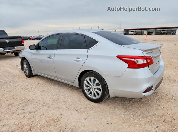 3N1AB7AP5KY297538 2019 NISSAN SENTRA Silver უკანა მარცხენა