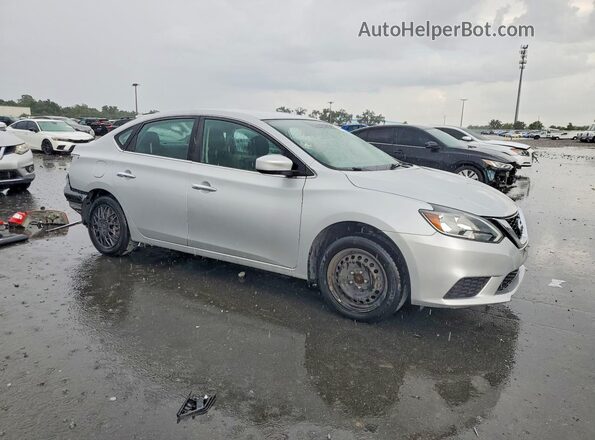 3N1AB7AP5KY305301 2019 NISSAN SENTRA Silver Delantero derecho