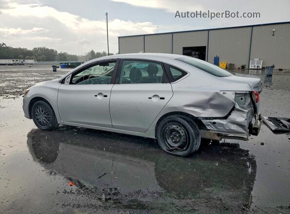 3N1AB7AP5KY305301 2019 NISSAN SENTRA Silver Trasero izquierdo