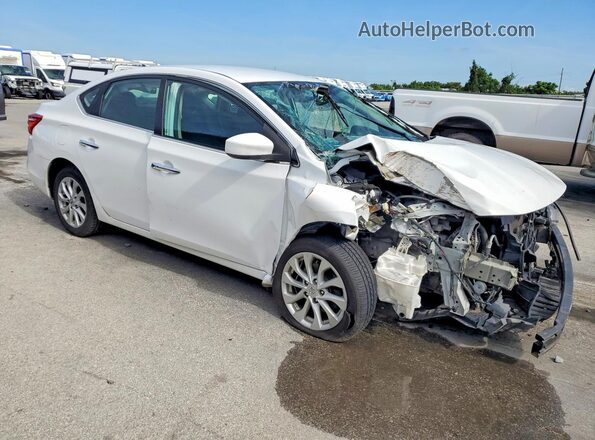 3N1AB7AP5KY306125 2019 NISSAN SENTRA White წინა მარჯვენა