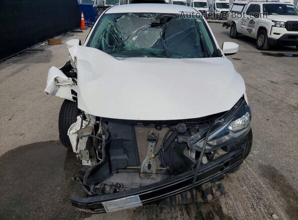 3N1AB7AP5KY306125 2019 NISSAN SENTRA White წინა ხედი