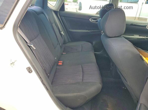 3N1AB7AP5KY306125 2019 NISSAN SENTRA White უკანა სავარძლების ხედი