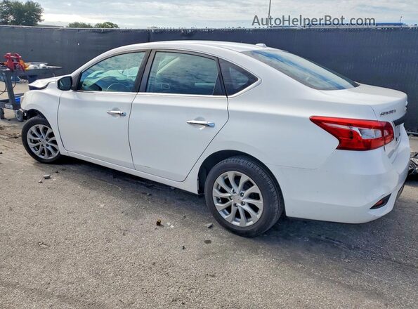 3N1AB7AP5KY306125 2019 NISSAN SENTRA White Tył lewy