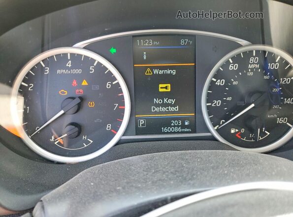3N1AB7AP5KY340307 2019 NISSAN SENTRA Gray Widok zestawu wskaźników