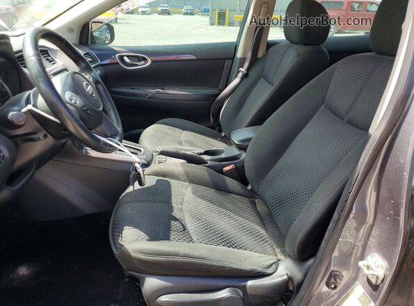 3N1AB7AP5KY340307 2019 NISSAN SENTRA Gray Widok wnętrza z przodu