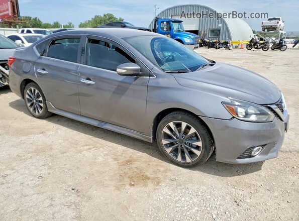 3N1AB7AP5KY340307 2019 NISSAN SENTRA Gray Przód prawy