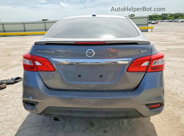 3N1AB7AP5KY340307 2019 NISSAN SENTRA Gray Widok z tyłu