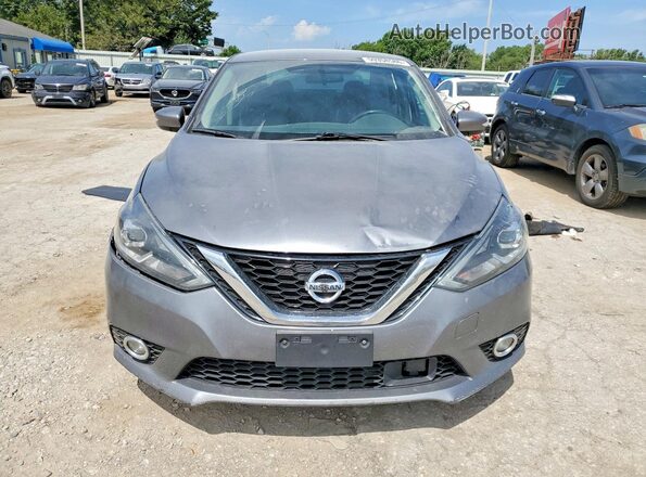 3N1AB7AP5KY340307 2019 NISSAN SENTRA Gray Widok z przodu