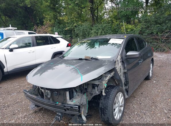 3N1AB7AP5KY356295 2019 NISSAN SENTRA Silver Դիմացի տեսք