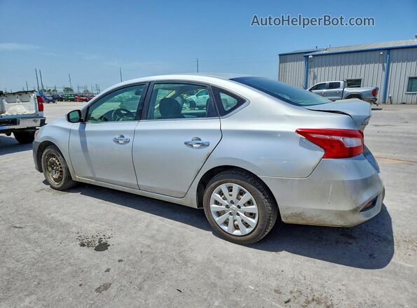 3N1AB7AP5KY366132 2019 NISSAN SENTRA Silver Trasero izquierdo