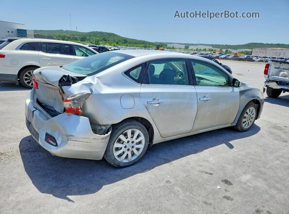 3N1AB7AP5KY366132 2019 NISSAN SENTRA Silver Trasero derecho