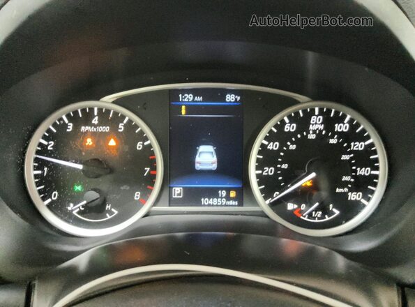 3N1AB7AP5KY369421 2019 NISSAN SENTRA White Вид щитка приладів
