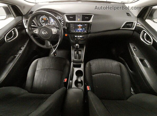 3N1AB7AP5KY369421 2019 NISSAN SENTRA White Вид панелі приладів
