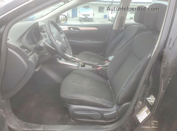 3N1AB7AP5KY379897 2019 NISSAN SENTRA Black Вид салону спереду